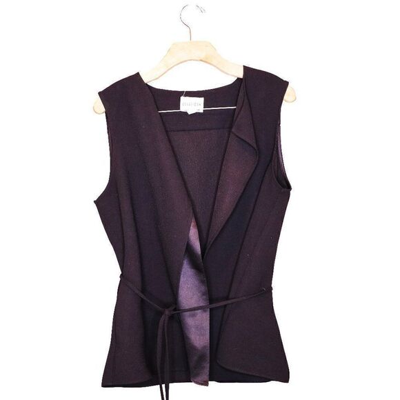 Olive & Oak Wrap Vest Sz L - Picture 2 of 5